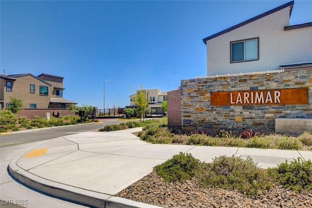 1321 Hudson Creek Pl, North Las Vegas, NV 89084 - community / neighborhood sign featuring a residential view
