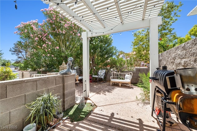 3464 Twilight Star Dr, Las Vegas, NV 89117 - view of patio / terrace with a pergola