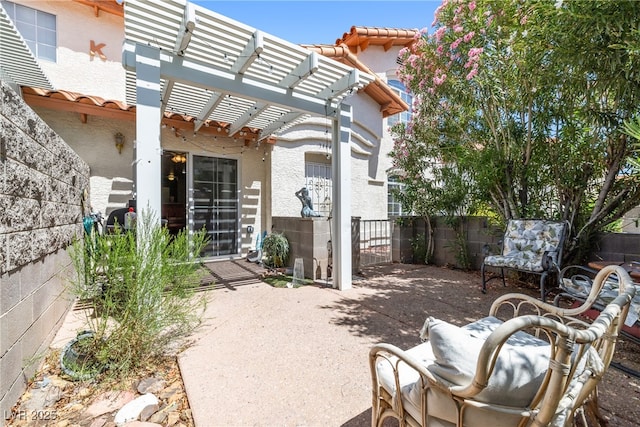 3464 Twilight Star Dr, Las Vegas, NV 89117 - view of patio with a pergola