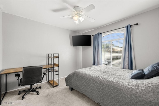 3464 Twilight Star Dr, Las Vegas, NV 89117 - bedroom with carpet floors and a ceiling fan