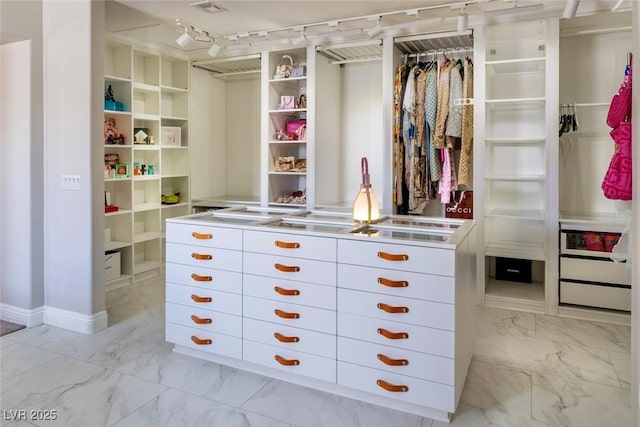 464 Beardsley Cir, Henderson, NV 89052 - spacious closet featuring light marble finish floors