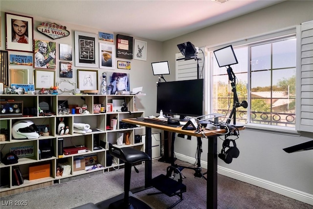 464 Beardsley Cir, Henderson, NV 89052 - carpeted office space with baseboards and healthy amount of natural light