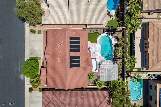 464 Beardsley Cir, Henderson, NV 89052 - drone / aerial view of a pool area