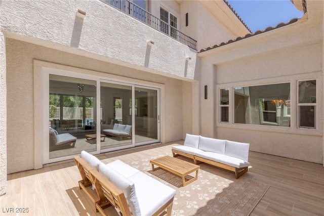 11550 Lampeter Ct, Las Vegas, NV 89138 - view of patio / terrace featuring outdoor lounge area