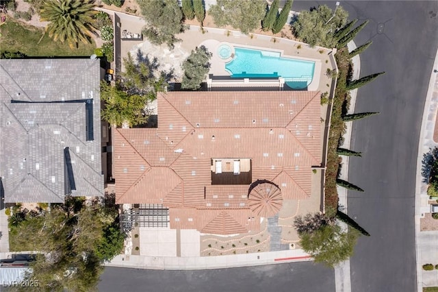 11550 Lampeter Ct, Las Vegas, NV 89138 - aerial view of a pool area