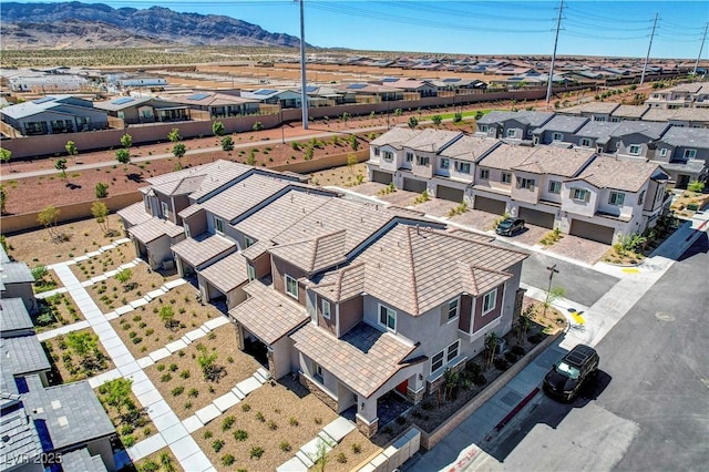 10773 Bede Ct, Las Vegas, NV 89166 - aerial perspective of suburban area featuring mountains