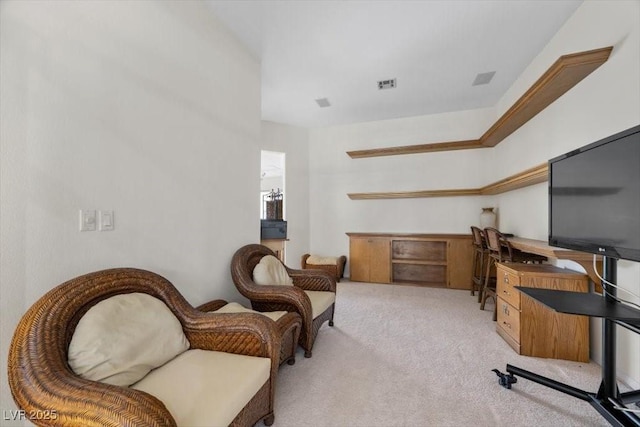 835 Market Crest Dr, Las Vegas, NV 89110 - sitting room featuring light colored carpet and a desk