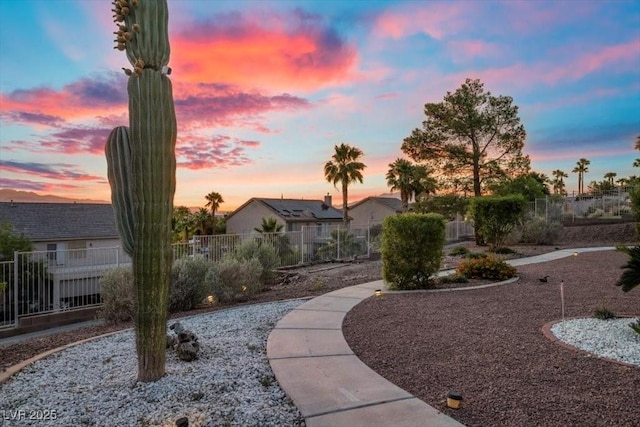 835 Market Crest Dr, Las Vegas, NV 89110 - view of yard at dusk