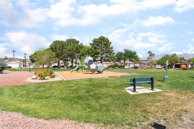 5524 La Pelusa St, North Las Vegas, NV 89031 - surrounding community featuring a yard