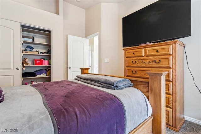 574 Desert Tortoise Way, Mesquite, NV 89027 - carpeted bedroom with baseboards and a closet