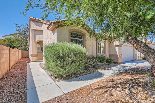 7515 Splashing Rock Dr, Las Vegas, NV 89131 - mediterranean / spanish house featuring stucco siding and a tile roof