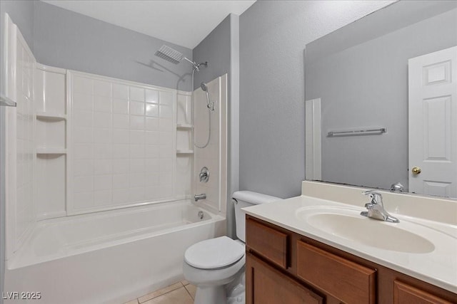 5452 Tinker Toy Ave, Las Vegas, NV 89139 - full bath with toilet, vanity, bathtub / shower combination, and tile patterned flooring
