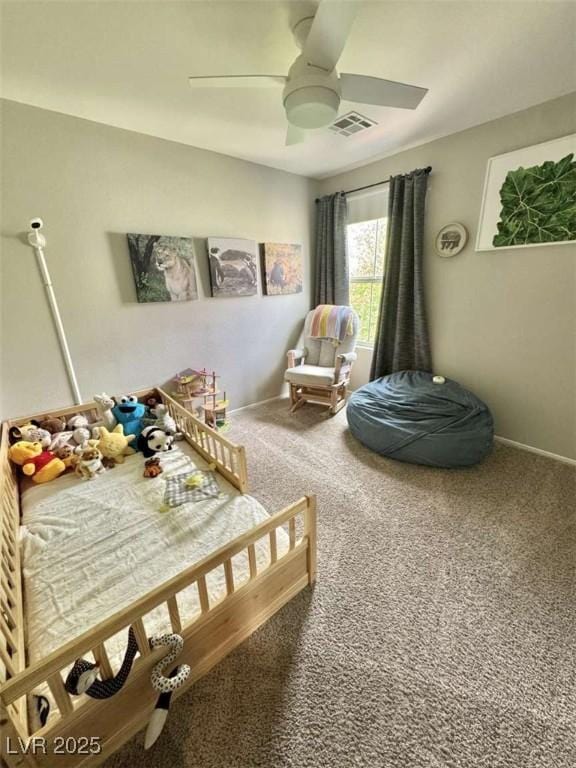 1355 Grass Creek Ave Unit 1, Henderson, NV 89012 - game room with a ceiling fan, carpet floors, and baseboards