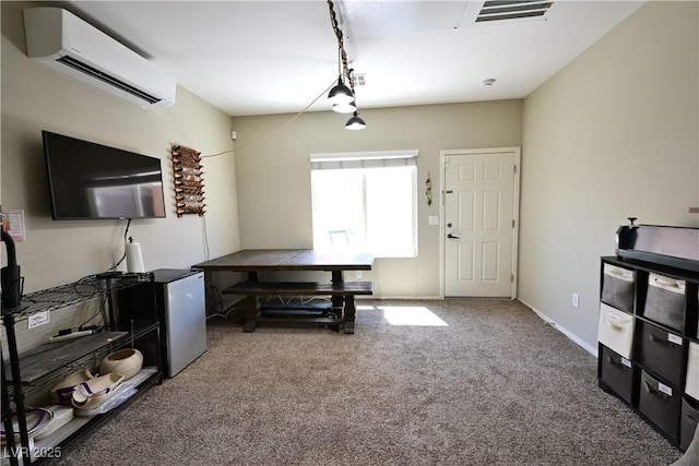 7727 Widewing Dr, North Las Vegas, NV 89084 - carpeted office with an AC wall unit