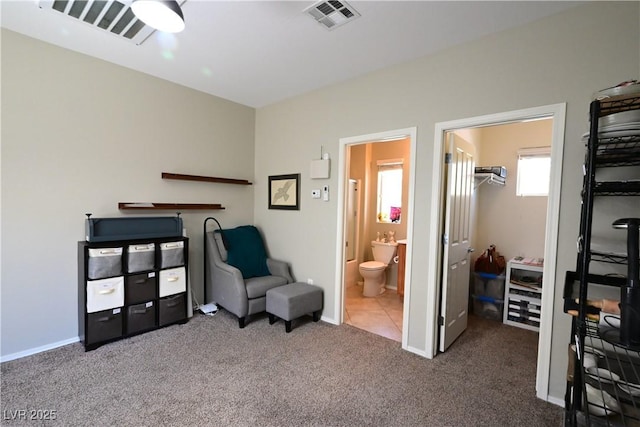 7727 Widewing Dr, North Las Vegas, NV 89084 - sitting room featuring carpet floors and baseboards