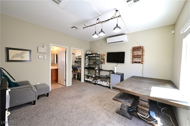 7727 Widewing Dr, North Las Vegas, NV 89084 - carpeted office space with a wall mounted AC