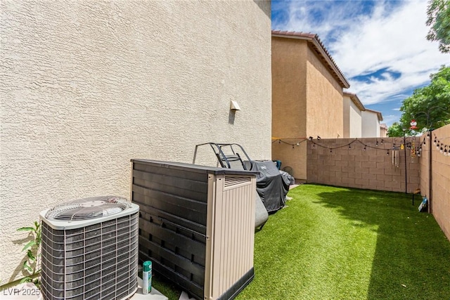 4249 Fleet Dancer St, Las Vegas, NV 89129 - view of yard with central AC unit