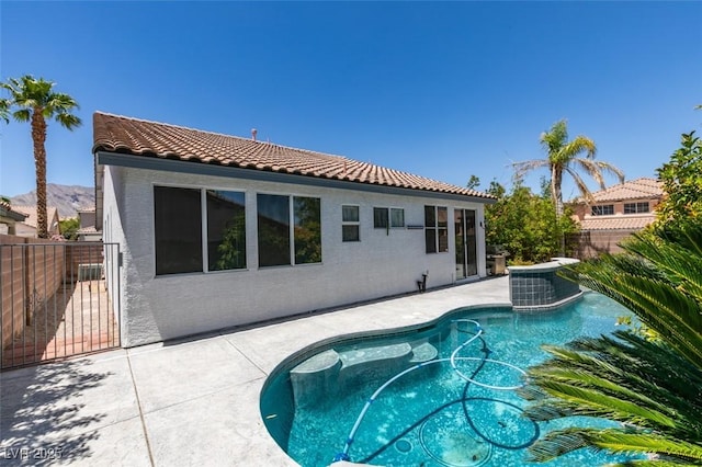 3336 Hidden Ridge St, Las Vegas, NV 89129 - view of pool featuring a patio area and central AC unit
