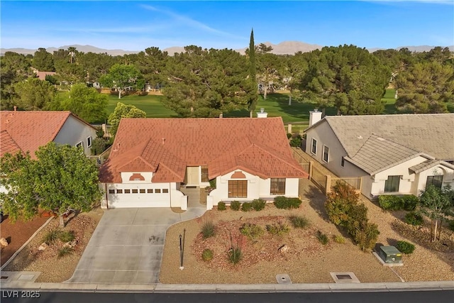 5020 Linkside Dr, Las Vegas, NV 89130 - view from above of property featuring a mountainous background