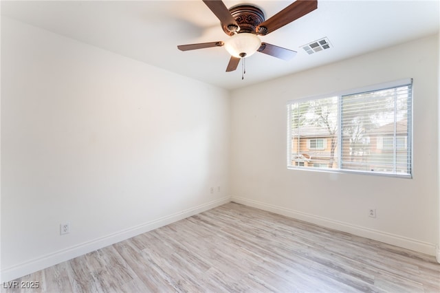 5280 Shreve Ave, Las Vegas, NV 89156 - unfurnished room featuring light wood finished floors and ceiling fan