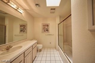 2851 S Valley View Blvd Unit 1199, Las Vegas, NV 89102 - bathroom featuring toilet, vanity, and tile patterned floors