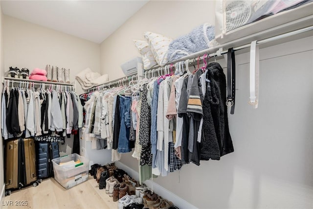 2151 Noble Perch St, Las Vegas, NV 89138 - walk in closet with wood finished floors