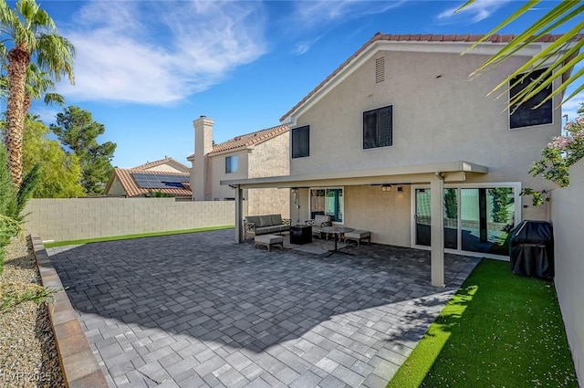 8316 Maplestar Rd, Las Vegas, NV 89128 - view of patio / terrace featuring an outdoor living space