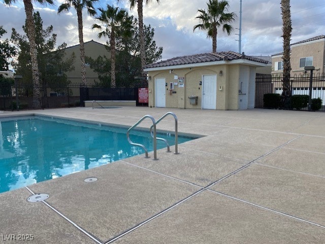 6316 Beige Bluff St Unit 201, North Las Vegas, NV 89081 - community pool with a patio