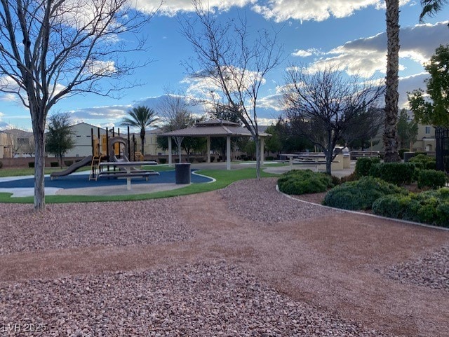 6316 Beige Bluff St Unit 201, North Las Vegas, NV 89081 - surrounding community with a gazebo