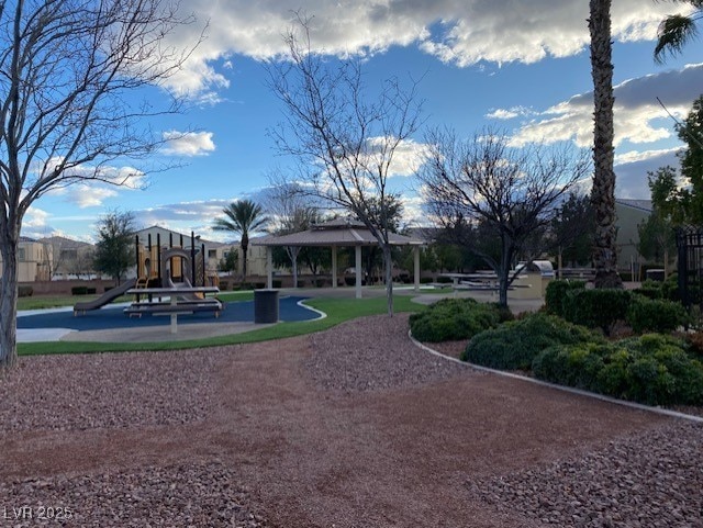 6316 Beige Bluff St Unit 201, North Las Vegas, NV 89081 - view of community featuring a gazebo