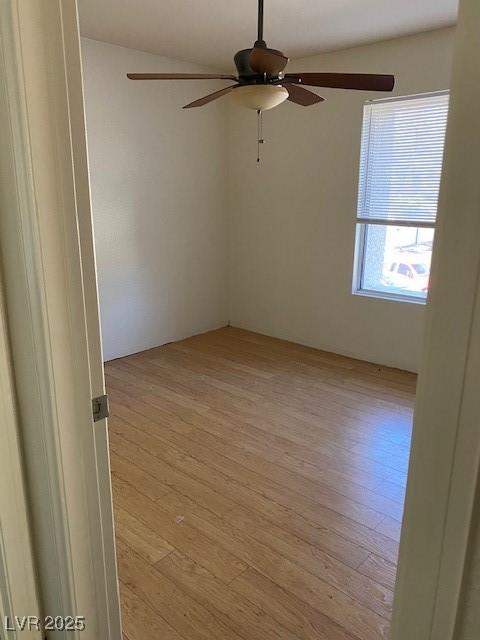 2761 Lodestone Dr Unit 63, Las Vegas, NV 89117 - spare room featuring light wood-type flooring and ceiling fan