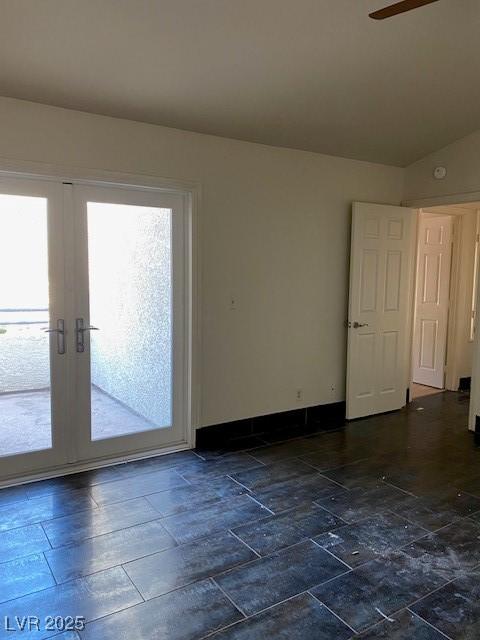 2761 Lodestone Dr Unit 63, Las Vegas, NV 89117 - spare room with french doors and a ceiling fan