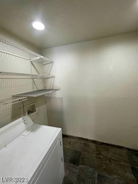 3797 Monument St, Las Vegas, NV 89121 - laundry room featuring washer / clothes dryer and baseboards