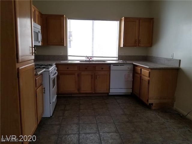 9937 La Paca Ave, Las Vegas, NV 89117 - kitchen featuring white appliances and a sink