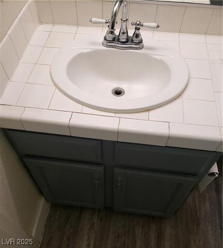 2720 Knightsbridge Rd, Henderson, NV 89074 - bathroom with vanity and wood finished floors