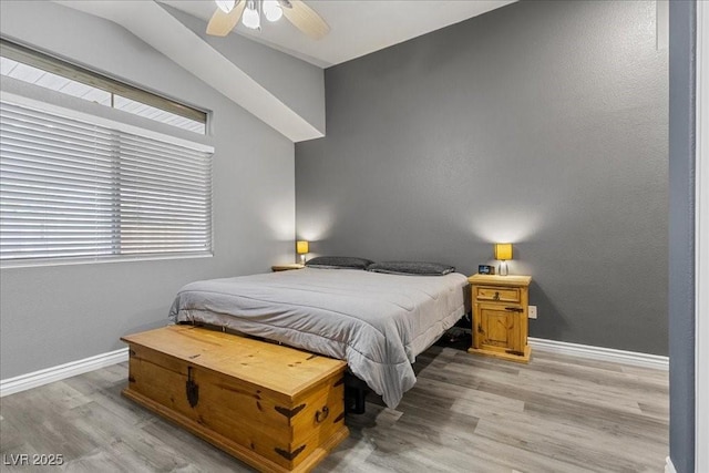 5937 Round Castle St, Las Vegas, NV 89130 - bedroom featuring light wood finished floors, baseboards, and a ceiling fan
