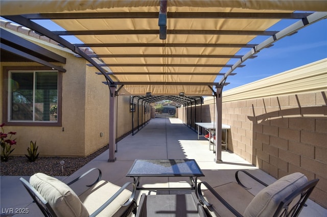 2099 Port Royal Dr, Laughlin, NV 89029 - fenced backyard featuring a pergola and a patio