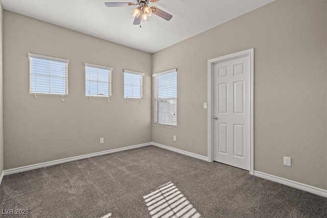 7051 Denio Island St, North Las Vegas, NV 89084 - carpeted empty room featuring a ceiling fan and baseboards