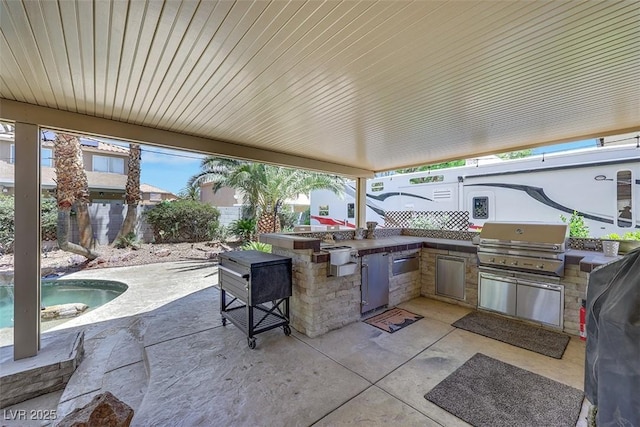8224 Fawn Meadow Ave, Las Vegas, NV 89149 - fenced backyard with a patio area