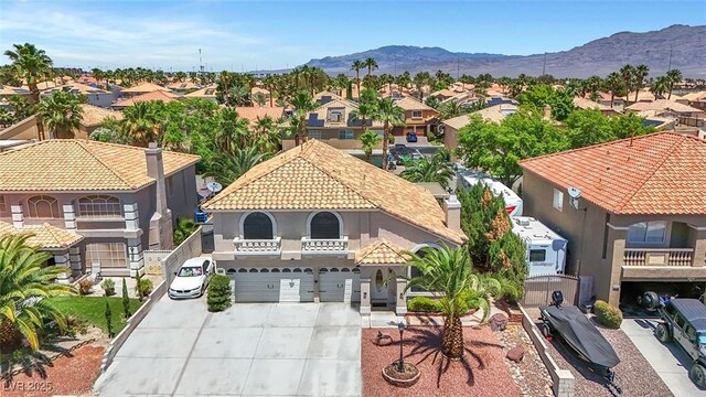 8224 Fawn Meadow Ave, Las Vegas, NV 89149 - aerial view of residential area with a mountain backdrop