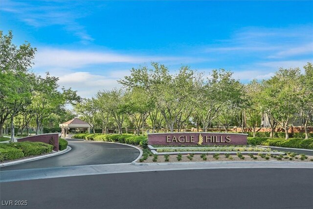 1809 White Hawk Ct, Las Vegas, NV 89134 - community sign with view of wooded area