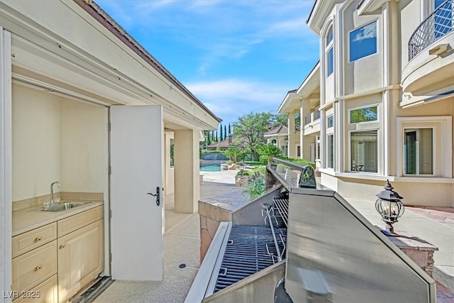 1809 White Hawk Ct, Las Vegas, NV 89134 - view of patio with a sink