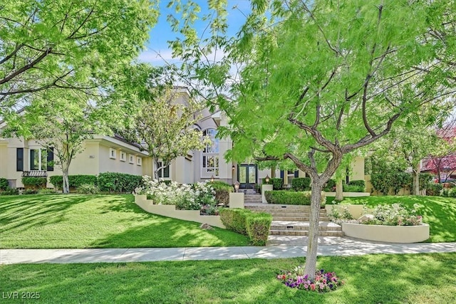 1809 White Hawk Ct, Las Vegas, NV 89134 - view of front of house with stucco siding and a front lawn