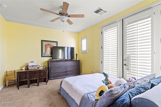 9301 Queen Charlotte Dr, Las Vegas, NV 89145 - bedroom with carpet flooring, baseboards, and ceiling fan