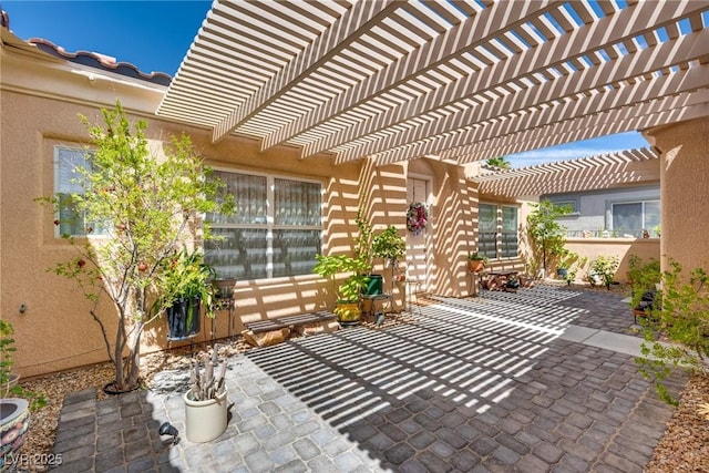 10361 Profeta Ct, Las Vegas, NV 89135 - view of patio / terrace with a pergola