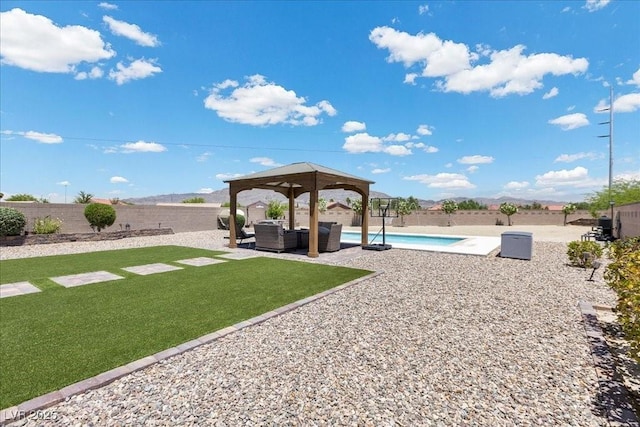 4030 Midnight Crest Ave, North Las Vegas, NV 89031 - view of yard with a gazebo and a patio