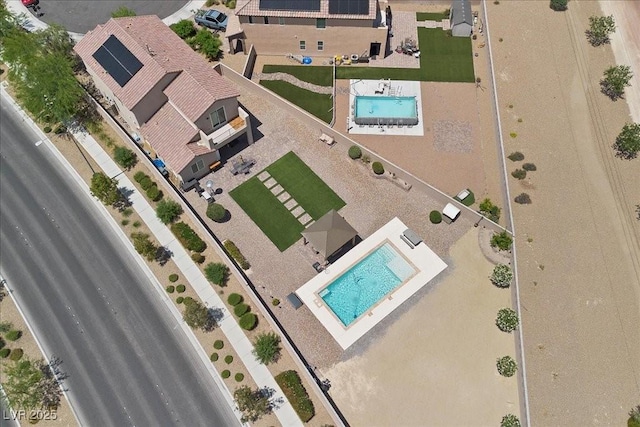 4030 Midnight Crest Ave, North Las Vegas, NV 89031 - drone / aerial view of a pool
