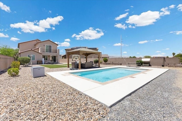 4030 Midnight Crest Ave, North Las Vegas, NV 89031 - view of pool with outdoor lounge area and a patio