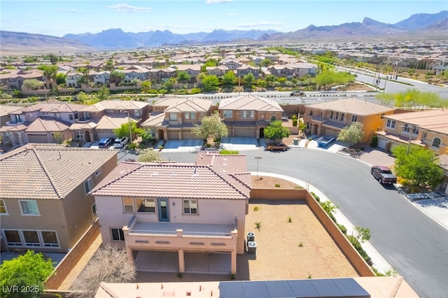 512 Los Dolces St, Las Vegas, NV 89138 - aerial perspective of suburban area with a mountainous background