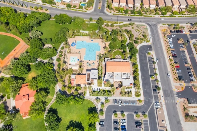 512 Los Dolces St, Las Vegas, NV 89138 - aerial view of a pool